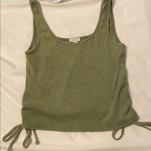 Green Cropped Tank